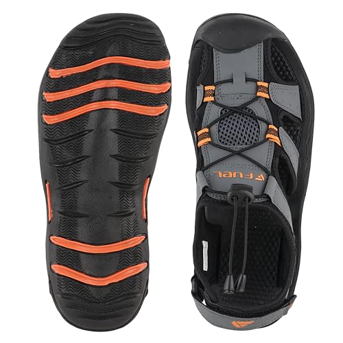 Image of FUEL Soldier-02 Flexible Fisherman Sandals for Men in Comfortable & Breathable Casual Sandals in Protective Bump Toe with Anti-Skid Outdoor & Sports Footwear