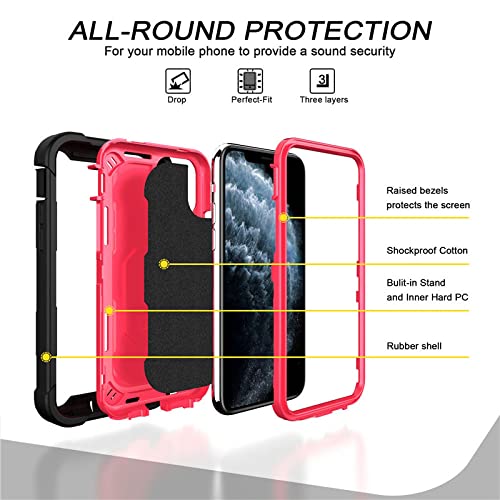 Coque antichoc pour iPhone pour éviter les chutes avec support bague