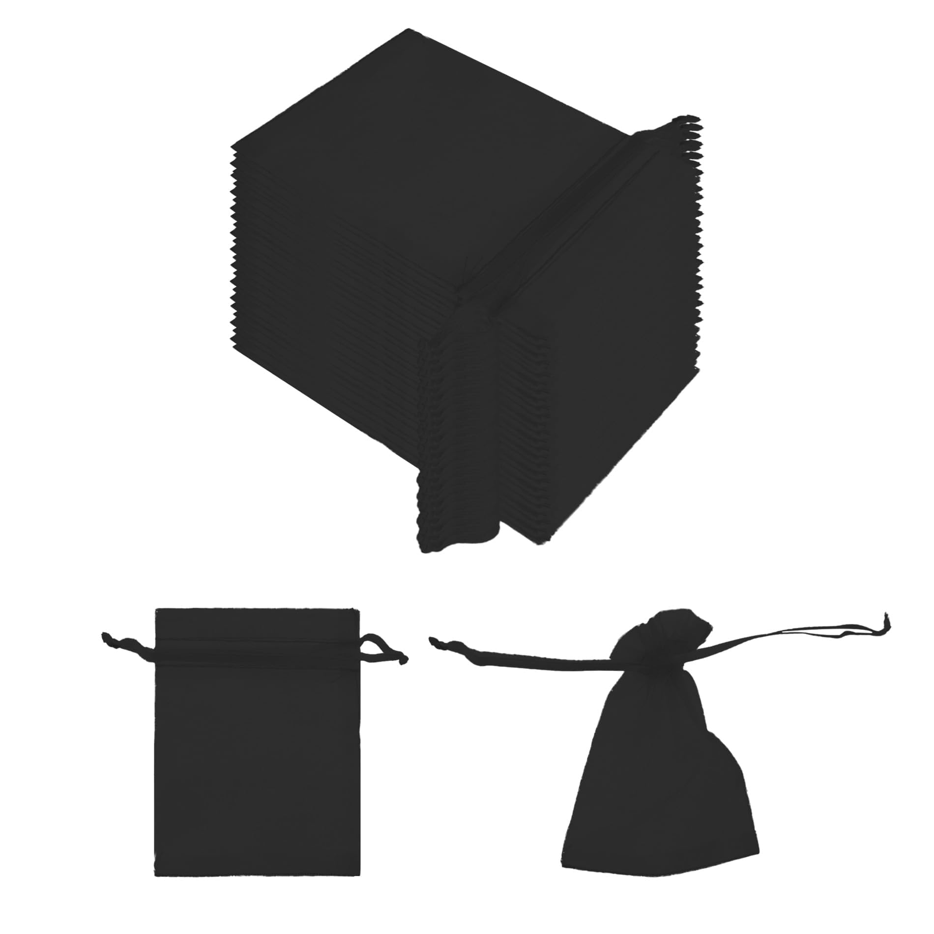Lot de 100 sacs de protection pour fruits et légumes - 7 x 9 cm - Noir - Durable et martre - Parfait pour une utilisation dans le jardin et le verger