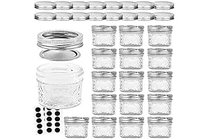 Ball Jars With Lids - 16 Pack - 4 Oz Jelly Jars...