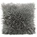 Cojín de pelo largo de CelinaTex, de pelo de oveja de imitación, tela, gris, Kissen 60 x 60 cm
