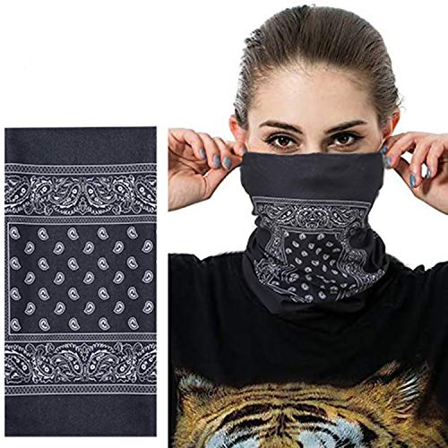 Image of Face Mask Multi Bandana Neck Gaiter Seamless Magic Headband Outdoor Face Scarf for Dust Wind and UV Resistance