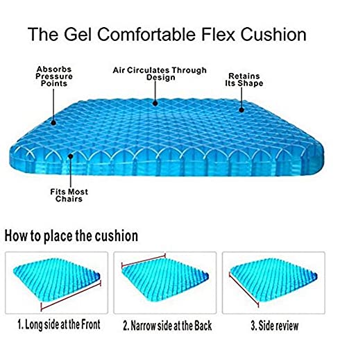 Asika SWN-0419-3 Gel Seat Cushion,1.65Inch Double Thick Egg Seat Cushion thumb #1