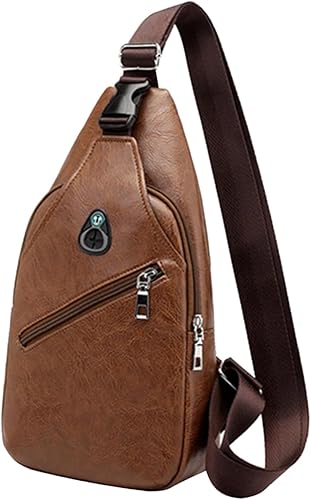 Miniatura 6 de VALICLUD 2pcs Men Crossbody Bags Mens Messenger Bag Men Messenger Bag Crossbody for Men Small Backpack for Men Chest Bag Men Chest Bag for Men Sling