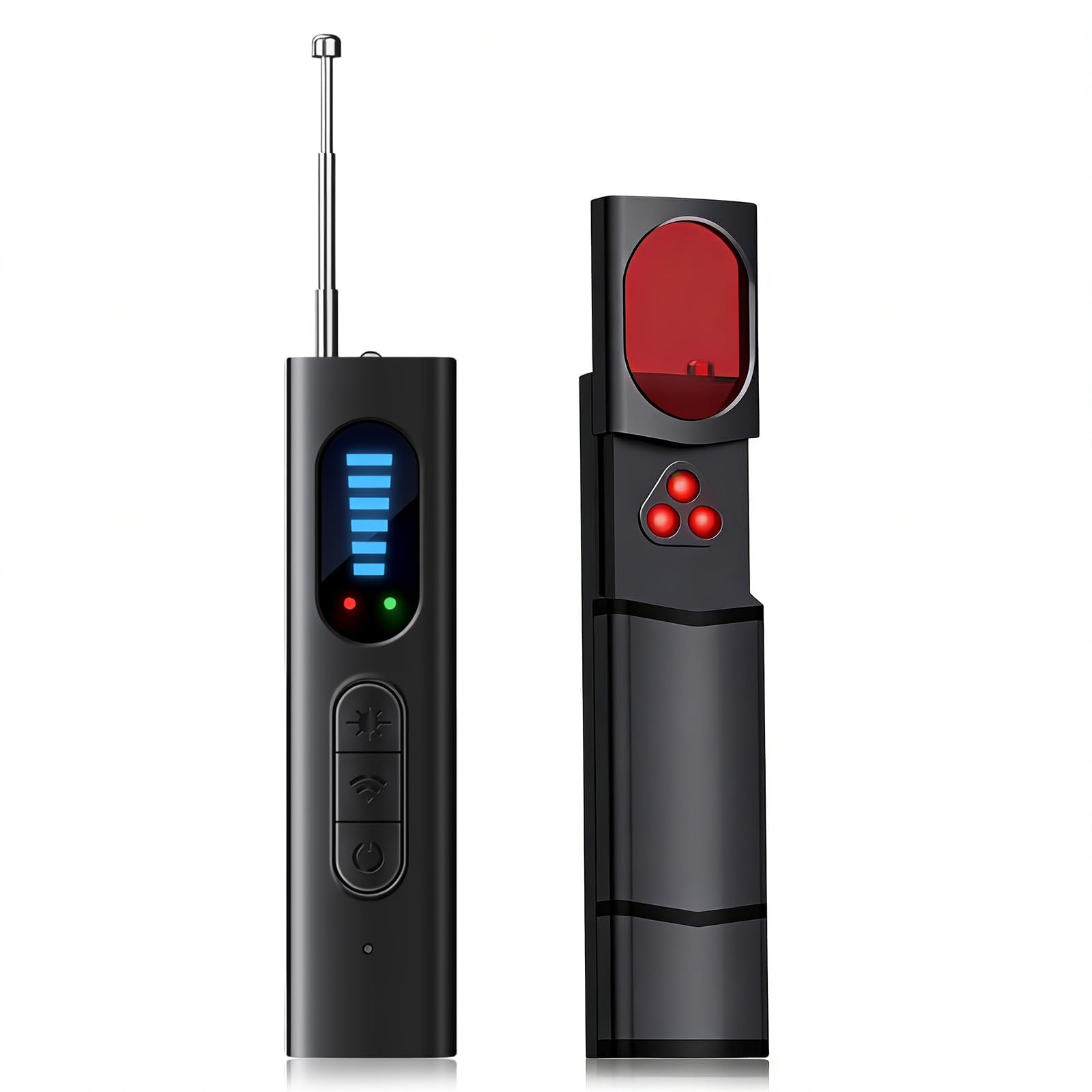 Rudfovn Hidden Camera Detector, Portable RF Bug Detector Device with 4 Detection Modes & 5 Sensitivity Levels for Spy Camera GPS Locator Eavesdropping & Recording Device
