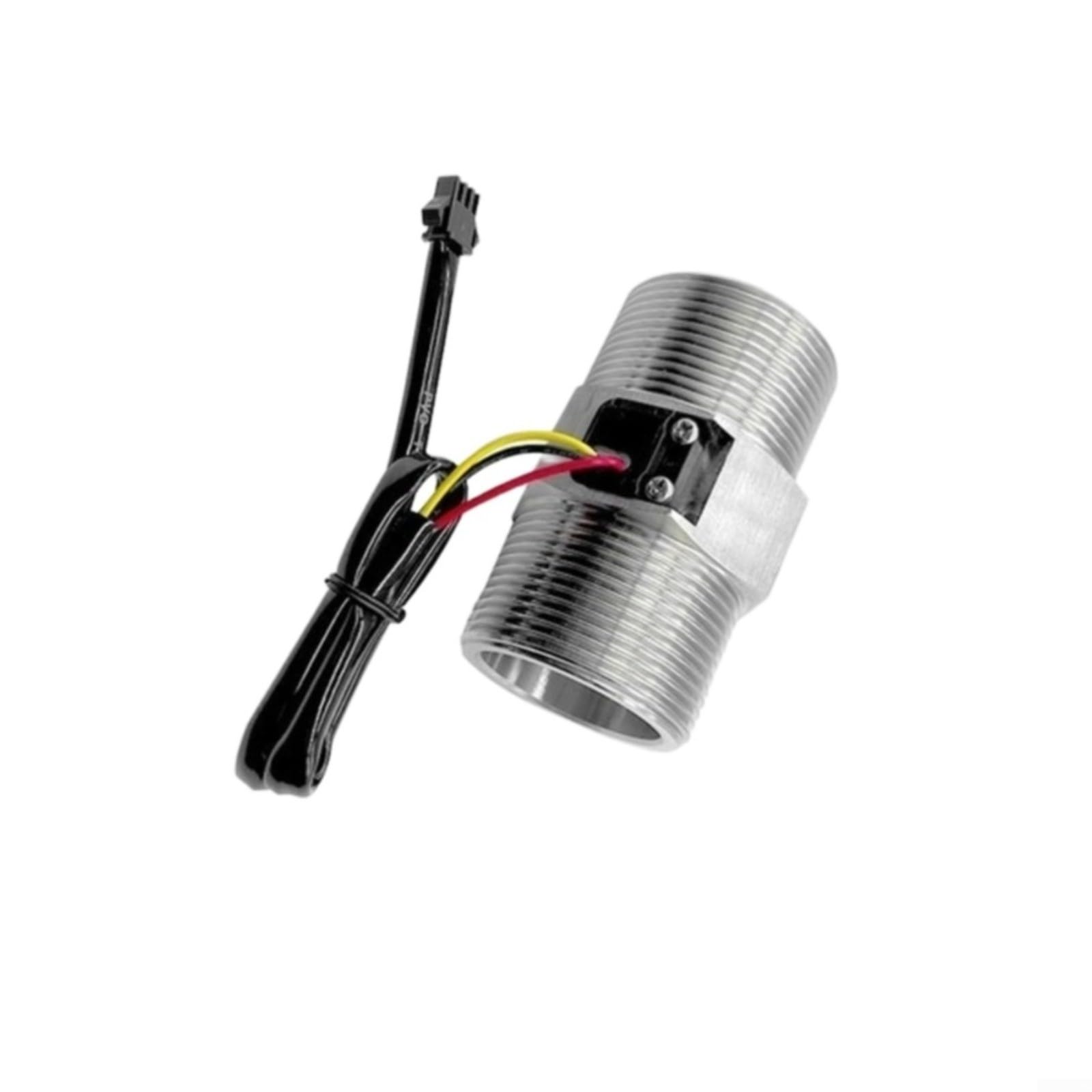 Sensor de flujo de agua de acero inoxidable,Medidor de flujo de efecto Hall 9-150L Min,Controlador de flujo hidráulico de alta presión,Sensor de salida de pulso DC 5V 12V 24V