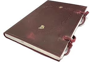 Bilbo's Red Leather Bard's Tale Story Book in Hobbiton