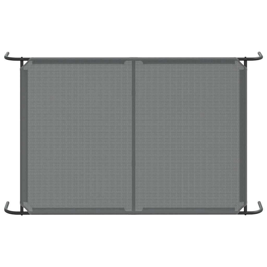 vidaXL Cama elevada para Perros Gris 150x90x20 cm textilene y Acero, Cama elevada para Perros, Cama para Perros para Exteriores, Cama refrescante para Perros