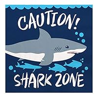 Algopix Similar Product 20 - Big Dot of Happiness Shark Zone 