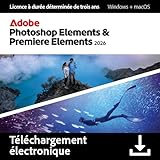 Adobe Photoshop 2026 & Premiere Elements 2026 |Licence 3 ans| 1 appareil |1 Usager|PC/Mac|Téléchargement Adobe Photoshop 2026 & Premiere Elements 2026 |Licence 3 ans| 1 appareil |1 Usager|PC/Mac|Téléchargement