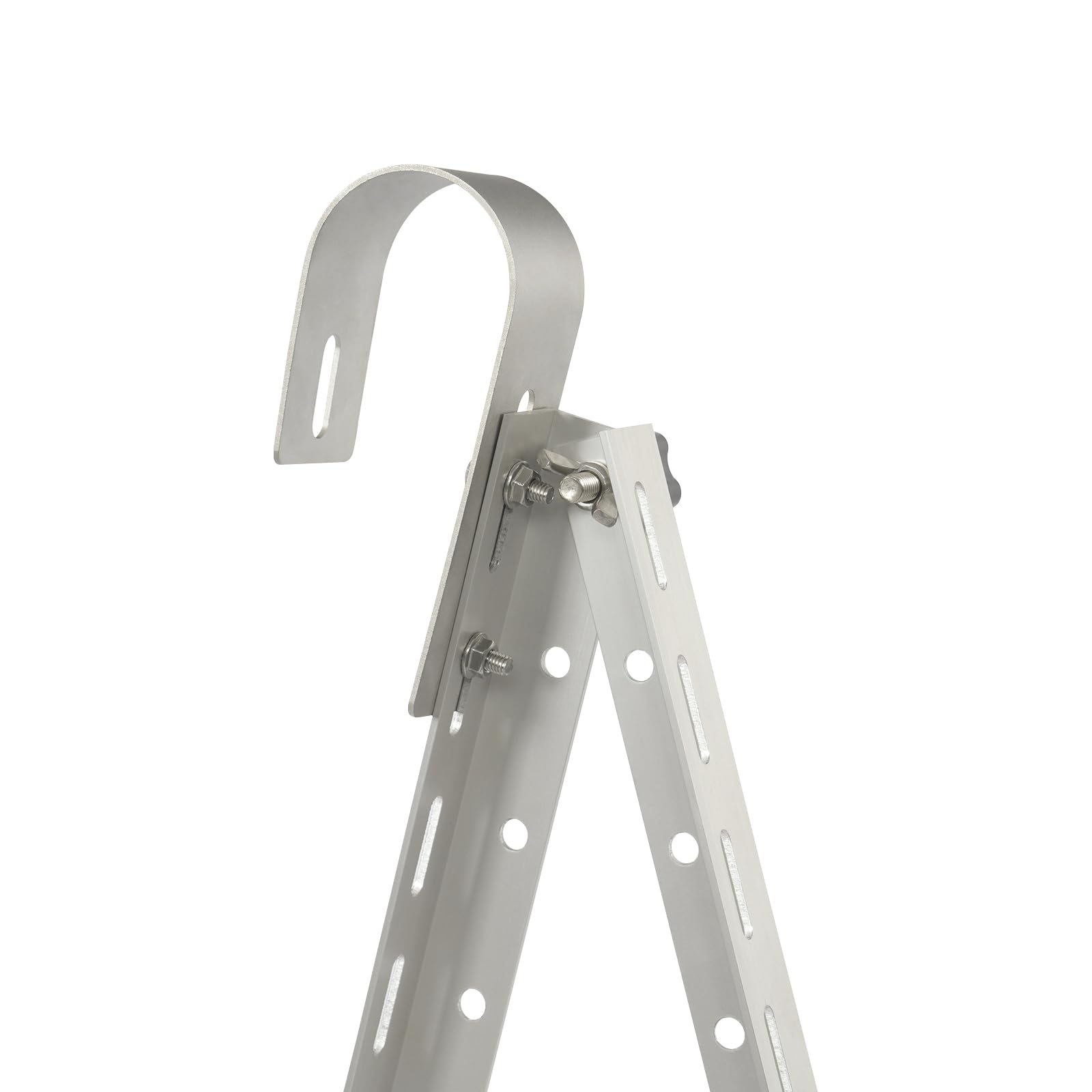 Supporto per pannello solare, supporto per centrali elettriche da balcone, angolo di 10-30°, con gancio, portata 50 kg, supporto regolabile, adatto per balconi, pavimenti, tetti