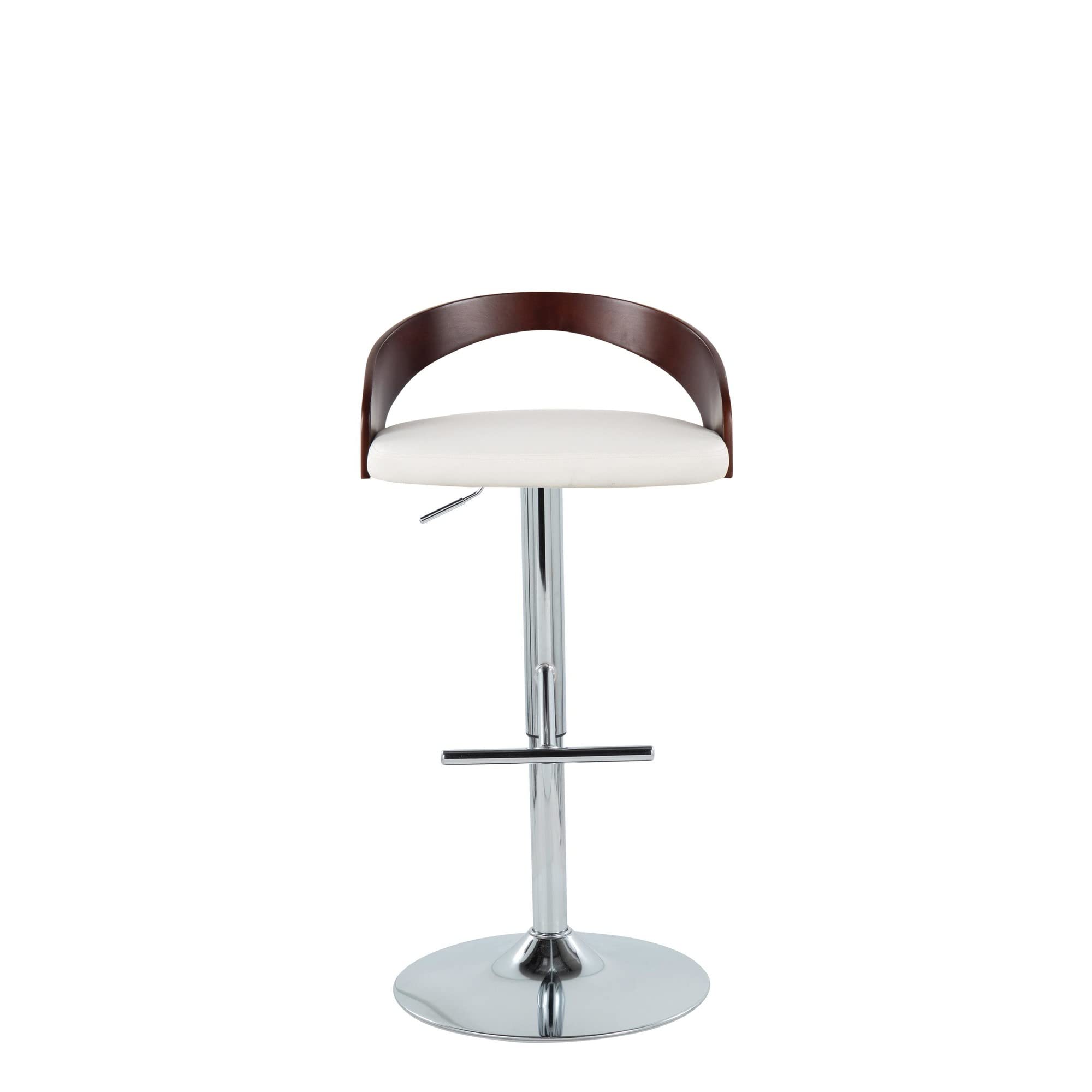 Amazon.com: Grandview Gallery Grotto Adjustable Bar Stool, Chrome