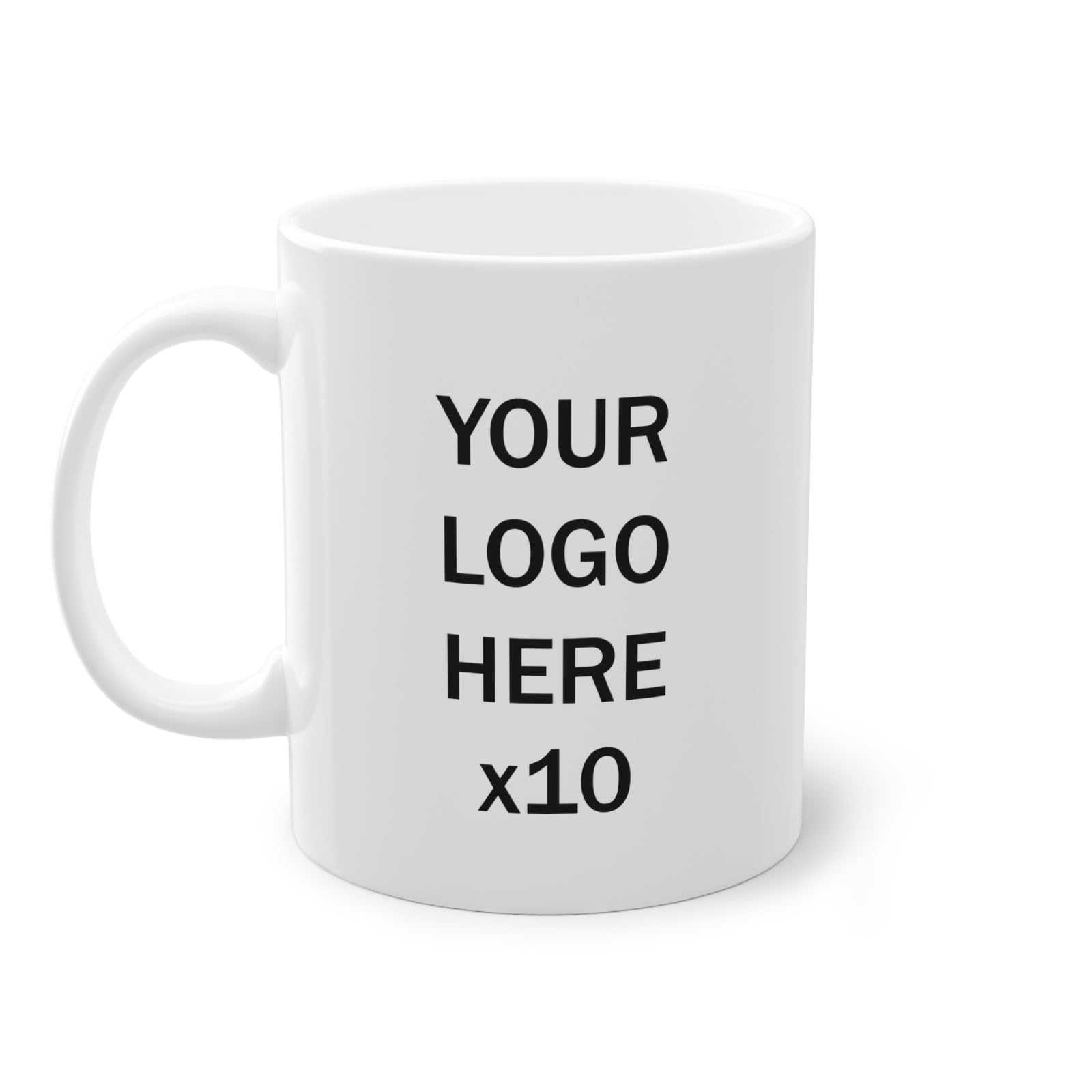 10 Personalised Mug/Cup Business Printed Anytext Logo Image Bulk Buy Promotional Printed Coffee and Tea Ceramic Mug- 320 ML Ceramic Coffee Mug 3414