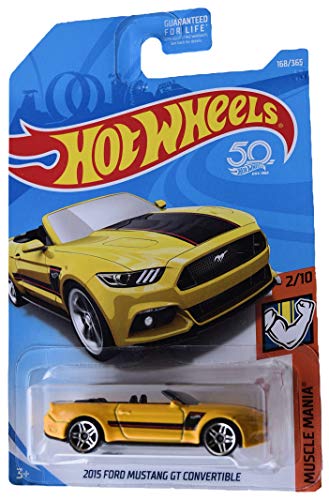 Hot Wheels Ford Mustang GT Convertible 2015 escala 1:64 miniatura 1