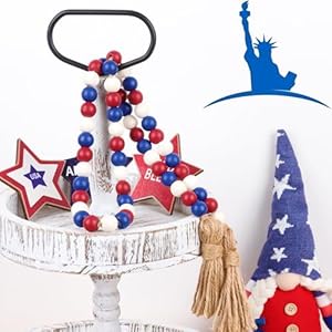 4thofjulywoodbeadsgarlandindependencedaytieredtraydecorationsfarmhousebeadgarlandwithtasselsformemorialdaydecoration Urban Country Home Decor 4th of july wood beads garland independence day tiered tray decorations farmhouse bead garland with tassels for memorial day decoration urban country home decor