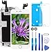 GULEEK Ecran iPhone 6s Blanc LCD Tactile Écran Remplacement vitre Rechange afficheur Retina Complet Joint assemblé Avant Camera,Home Bouton,réparation Outils kit,Protege Glace