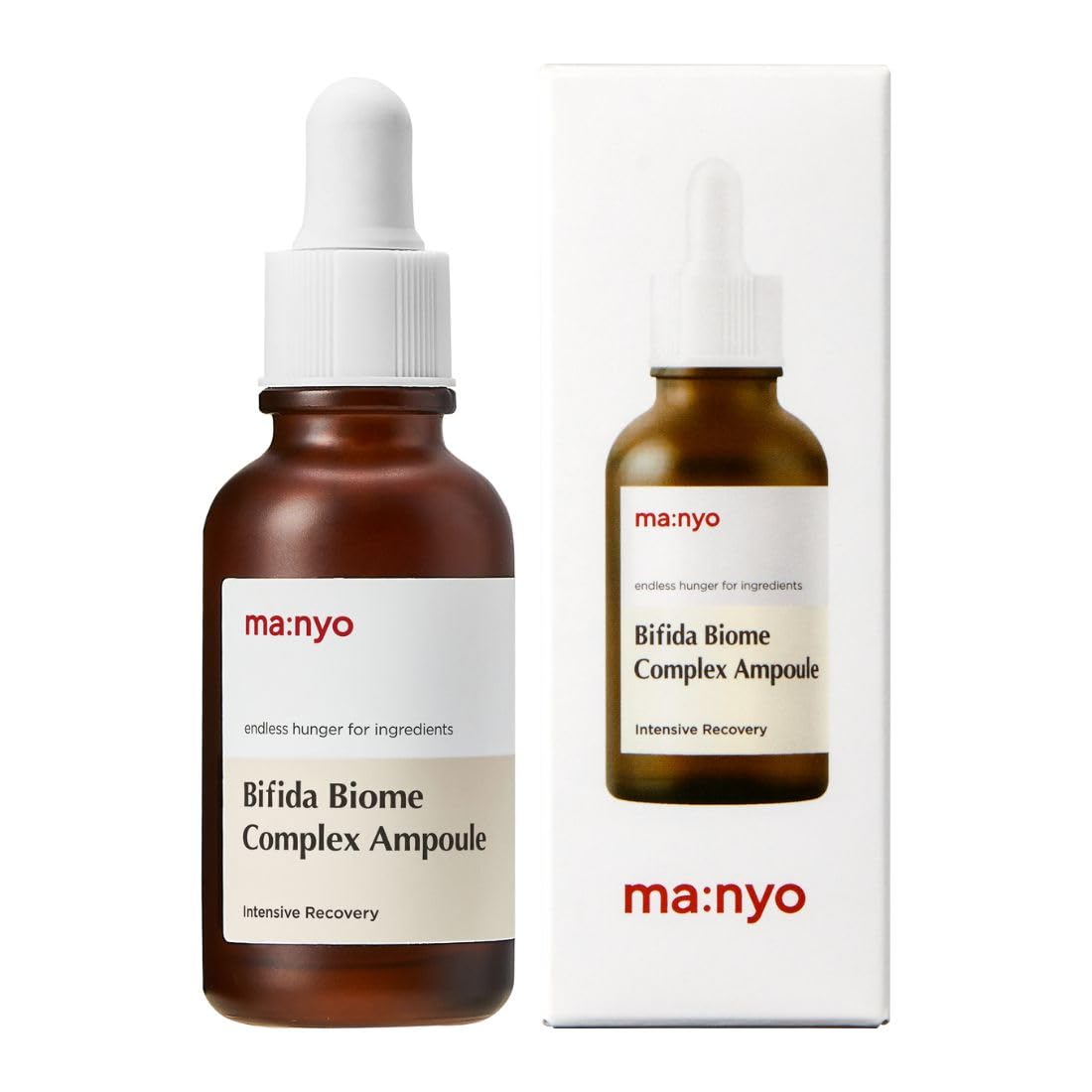 Ma:nyo Bifida Biome Complex Ampoule - Face Serum | 72% Patented Bifida Biome Complex, 10 Types of Hyaluronic Acid, 5 Probiotics | Anti-Aging, Hydrates, Brightens, Strengthens & Repairs Barrier, 12ml