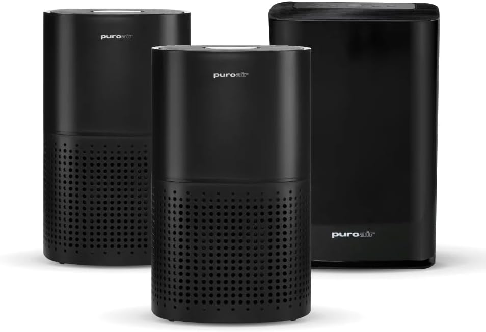 PuroAir HEPA Air Purifiers for Home Large Rooms - Whole Home Bundle Covers 4,000 Sq Ft - Filters Up To 99.9% of Pollutants, Smoke, Pollen, Dust, and VOCs - Quiet HEPA Air Filter