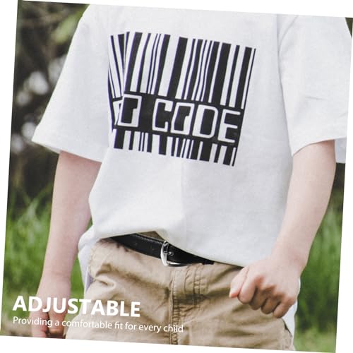 Boys PU Leather Belt for Versatile Stylish Strap for Ages Classic Design Suitable for All Pants Durable and Comfortable Fit3