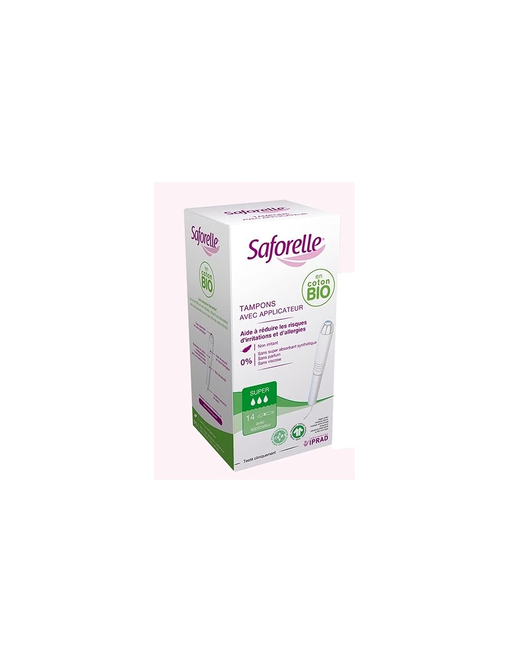 SaforelleCoton Protect 14 Tampons Super with Applicator