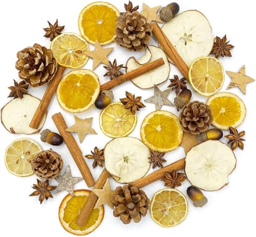 52 StüCk Weihnachtsdeko Adventskranz Deko Set,Weihnachten Bastelset...