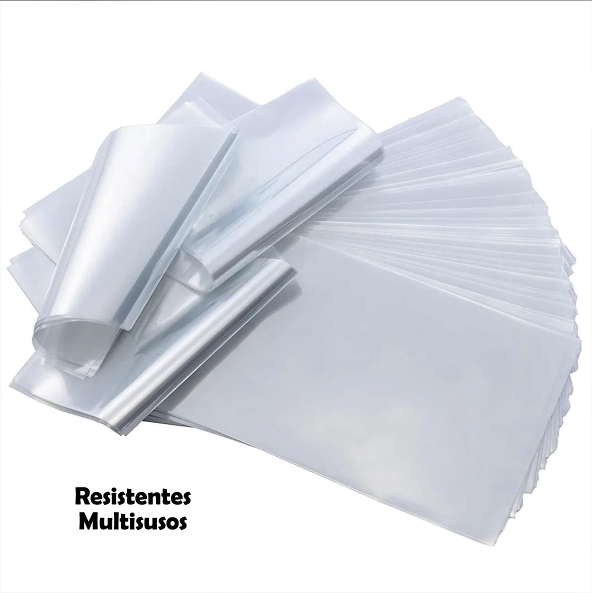 Lot de 100 sachets thermorétractables transparents avec film rétractable pour emballage 18 x 30 cm