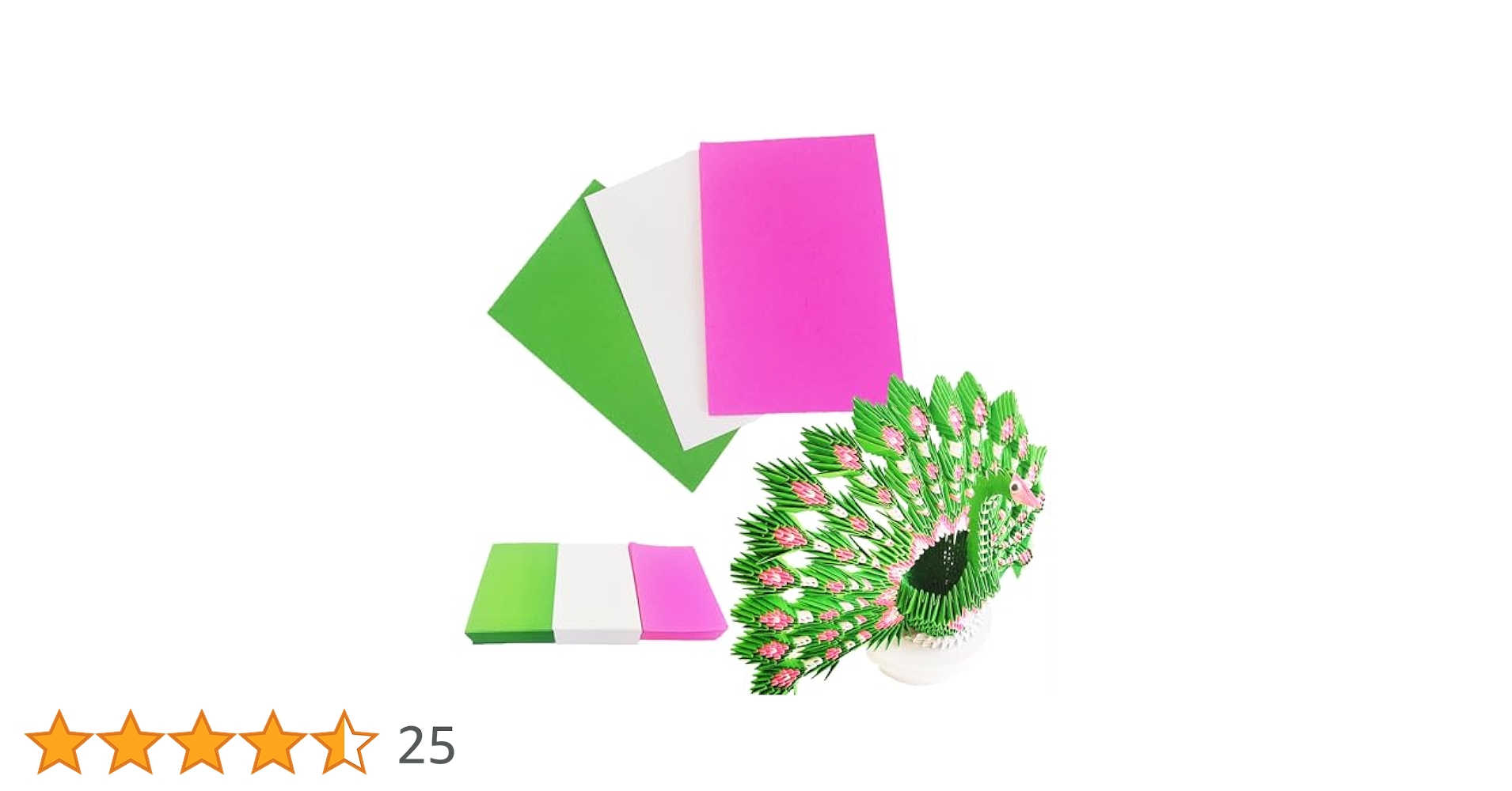 Amazon | cosybeau 美しい3D折り紙紙ピーコック彫刻、組み立て