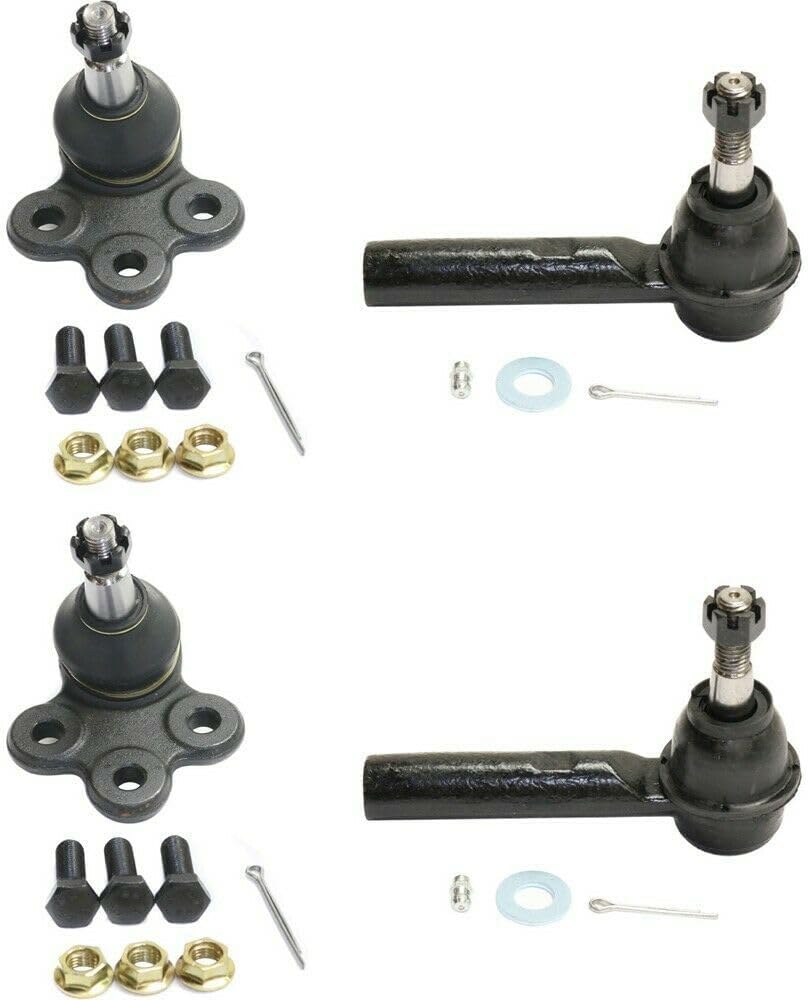 2pcs Ball Joints 2pcs Tie Rod Ends Suspension Kit Front Left Driver Right Passenger Side for Chevy for Equinox 2.4L 2010-2017,for GMC for Terrain 2.4L 2010-2017 19207057 K500227