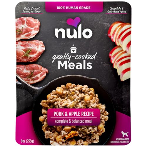 Nulo, Gently Cooked Meals Pork & Apple Recipe Adult Dog Food, 9 Ounce