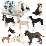 Volnau Dog Figurines Animal Toys 9PCS Mini Puppy Figures for Kids Toddlers Decorations Preschool...