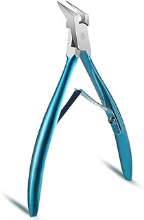 Toenail Clippers Straight Blade for Thick Toenails, High Temperature Forging Stainless Steel Toe Nail Tools, Pointed Tip Ingrown Nail Clipper, Wide Jaw Toe Nail Cutter Pedicure Clippers
