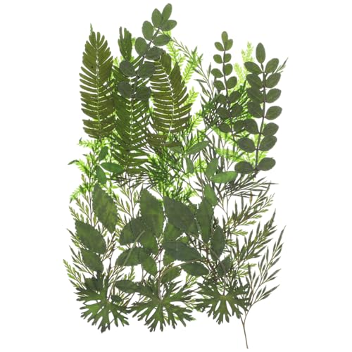 Set de hojas secas reales para manualidades con 7 patrones naturales miniatura 1