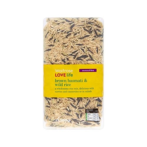 Sanos Basmati Y Arroz Salvaje Amor Waitrose 500G Vida - Paquete de 6