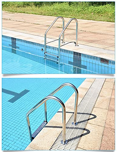 Baranda para piscina de acero inoxidable 3 peldaños miniatura 3