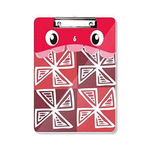 Porte-bloc rigide Mexique Totems Red Windmill A4 à pince puissante