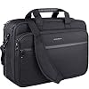 KROSER 18″ Laptoptasche Aktentasche Passt bis zu 17,3 Zoll Laptop, Schwarz
