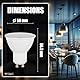 V-TAC 10x LED Glühbirne GU10-4,5W (entspricht 35W) - 400 Lumen - Maximale Effizienz und Energieeinsparung - GU10 Spot LED Glühlampen - 10er Pack - Licht 3000K Warmweiß