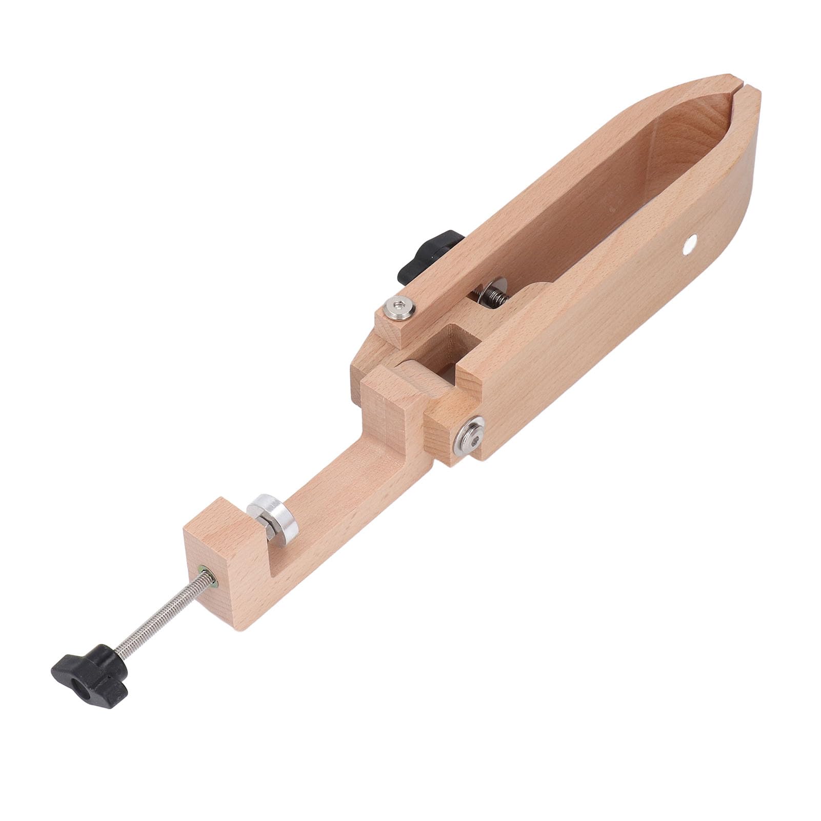 Generisch Nähclips Aus Buchenholz Und Leder, Verstellbares Design, Faltbare Struktur, Kompakt Und Leicht, Perfekt Für DIY-lederarbeiten