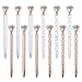 ZZTX 12PCS Big Crystal Diamond Ballpoint Pen Bling Metal Ballpoint Pen Office Supplies, Rose Gold/Silver/White With Rose Polka Dots/Rose Gold With White Polka Dots