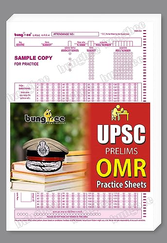 Image of UPSC prelims OMR Sheets Practice 2025, 180 MCQ - (A4 Size Loose Sheets) (A4 Loose Sheets, 90)