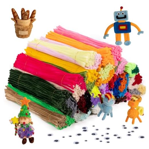 3000 Assorted Pipe Cleaners for Crafts