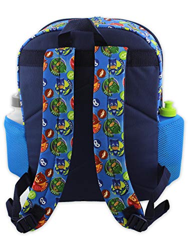 PJ Masks Boys Girls 5 piece 16 Inch Backpack Lunch Bag and Snack Bag School Set (One Size, Blue/Multi)4