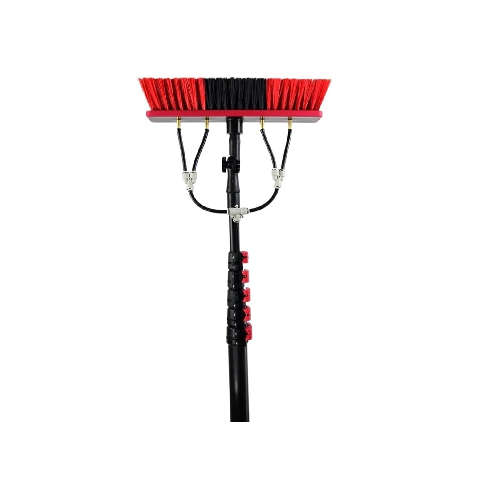 POGHDBXA Telescopic Pole Brush, Cleaning Equipment with Brushes and Water Supply for Cleaning Telescopic Solar Panels, Cleaning Brush (5.4m (18FT))
