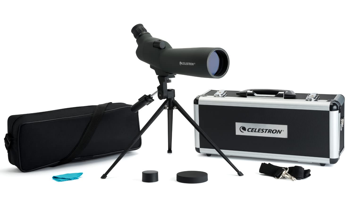 Celestron Spektiv Teleskop, Czarny/Zielony, 43.18 x 17.78 x 22.86 cm