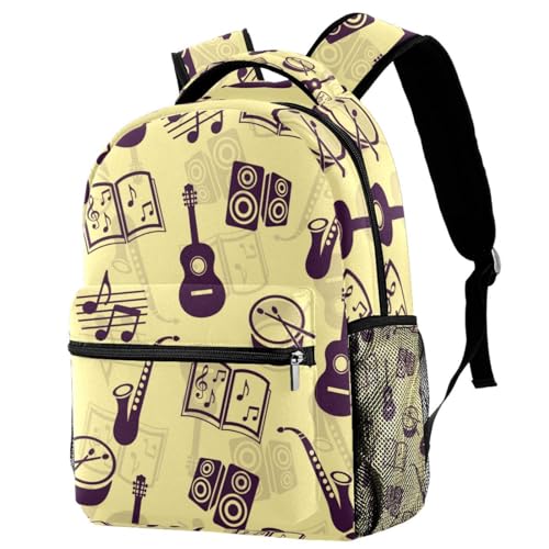 Sac à dos livre de musique et notes multicolore grand format pour ados