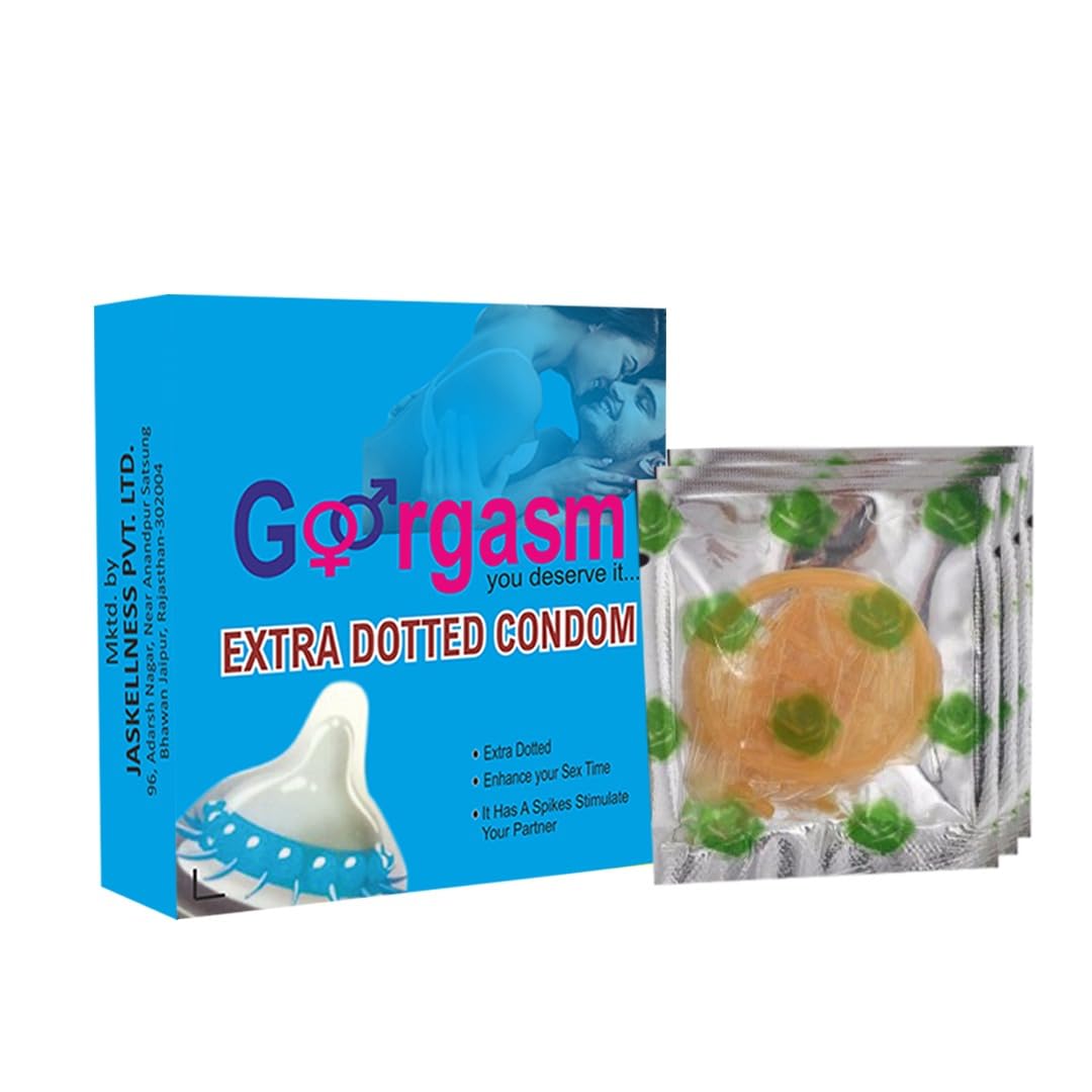 Goorgasm Latex Rubber Male Condoms Color Spike Condom For Men (Pack of 3)-image-49