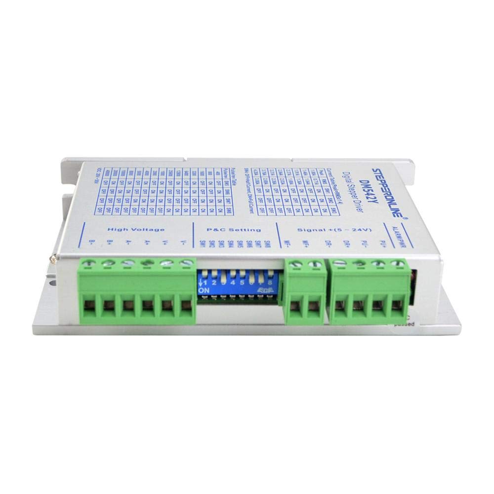 STEPPERONLINE Driver del motore passo-passo DM542Y CNC Controller Microstep Risoluzione 20-50VDC Ingresso 1.0-4.2A per Nema 17 e 23 Stepping Motor
