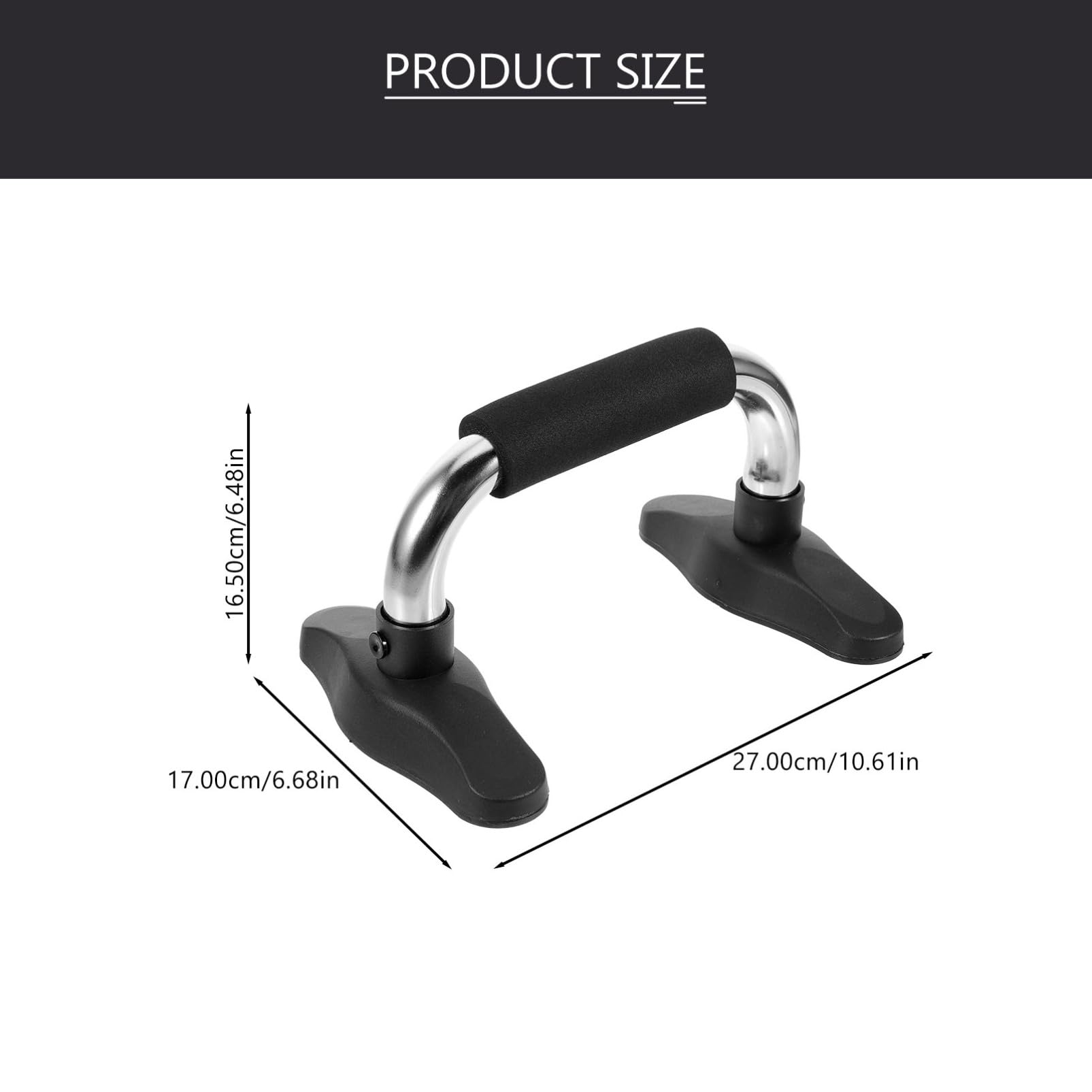 Toyvian 1Pair Push Up Bars for Home Gym Grip Push Up Handles for Strength Training Durable Slip Equipment for Chest and Arm Workouts