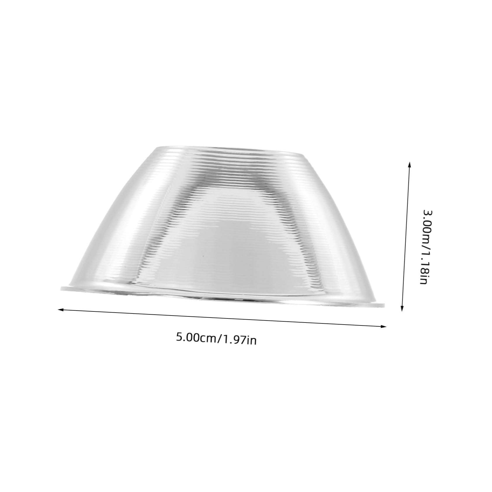 HOMOCONO Flashlight Reflector Part Led Light Reflector Accessory Aluminum Cap for Spotlight Replacement