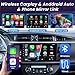 Car Radio Stereo for Toyota Corolla 2014-2016: 10.1 Inch 1280*800 HD Touchscreen Upgrade 5G WiFi Wireless Carplay Android Auto 1080P Backup Camera Bluetooth GPS FM Steering Wheel Control Mirror Link